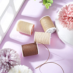 4 Rolls 4 Colors Round Waxed Polyester Cord&nbsp;YC-TA0001-21A