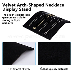 MDF with Velvet Mat Jewelry Necklace Display Stands&nbsp;NDIS-WH0001-29