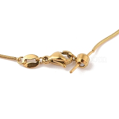 PVD Vacuum Plating 304 Stainless Steel Snake Chain Necklace&nbsp;STAS-M065-20G