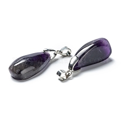 Natural Amethyst Pendants&nbsp;G-F704-01P