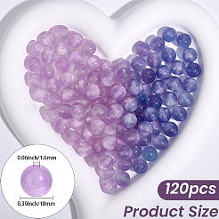 120Pcs Opaque UV Reactive Beads&nbsp;RESI-PA0001-35B