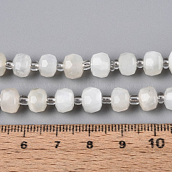 Natural White Moonstone Beads Strands&nbsp;G-N327-08A-09