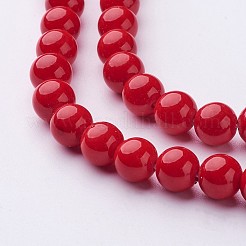Natural Mashan Jade Round Beads Strands&nbsp;G-D263-8mm-XS31