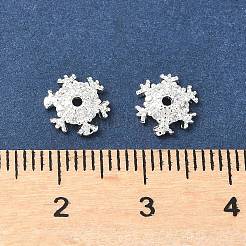 Brass Micro Pave Clear Cubic Zirconia Bead Caps&nbsp;KK-A254-09S