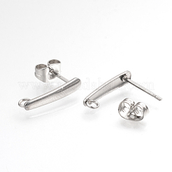 Non-Tarnish 304 Stainless Steel Stud Earring Findings&nbsp;X-STAS-Q223-04