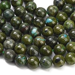 Natural Green Jasper Beads Strands&nbsp;GG-CBA007A-B04-8mm