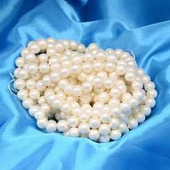 Round Shell Pearl Bead Strands&nbsp;BSHE-L011-8mm-A013A