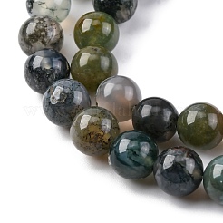 Natural Moss Agate Beads Strands&nbsp;LS-G-F453-8mm
