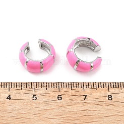 Brass Stripe C-Shaped Cuff Earrings&nbsp;EJEW-D321-04P-01