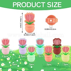 16Pcs 8 Colors Silicone Beads&nbsp;SIL-SZ0003-26D