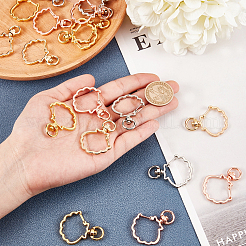 Alloy Swivel Keychain Clasp Findings&nbsp;KEYC-CA0001-04