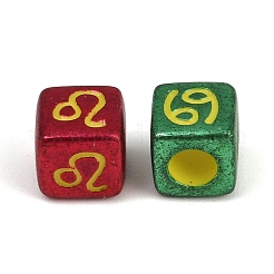 Opaque Acrylic Beads&nbsp;OACR-H052-03B