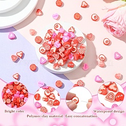 10 Styles Handmade Polymer Clay Beads&nbsp;CLAY-YW0002-17B