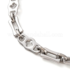 Tarnish Resistant 201 Stainless Steel Link Chain Bracelets&nbsp;BJEW-B078-93P