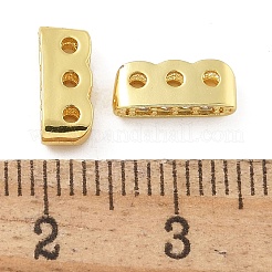 Rack Plating Brass Micro Pave Cubic Zirconia Multi-Strand Links&nbsp;KK-A234-001G