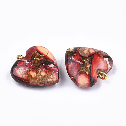 Assembled Bronzite and Imperial Jasper Pendants&nbsp;X-G-T111-04D