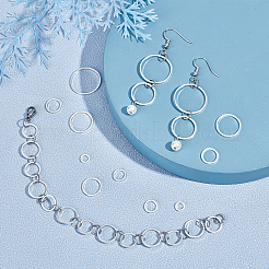 60Pcs 6 Style Brass Linking Rings&nbsp;KK-PH0003-87