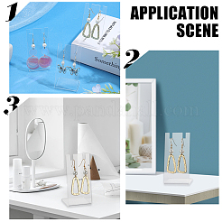10Pcs L Shaped Acrylic Single Necklace Display Stands&nbsp;NDIS-SC0001-02A