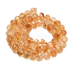 Heated Natural Citrine Beads Strands&nbsp;G-L634-E02-01