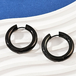 202 Stainless Steel Polishing Hoop Earrings&nbsp;EJEW-M106-02EB-07
