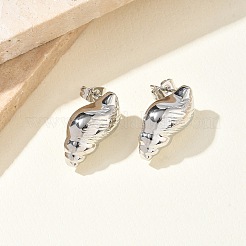 Brass Stud Earrings for Women&nbsp;EJEW-A167-02E-P