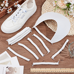 14Pcs Polyester & Rubber Latex Thread Spring Shoelaces&nbsp;AJEW-OC0014-60C