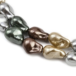 Electroplated Glass Beads Strands&nbsp;GLAA-H039-07I
