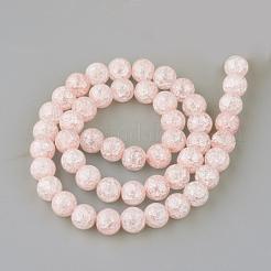 Synthetic Crackle Quartz Beads Strands&nbsp;GLAA-S134-8mm-01