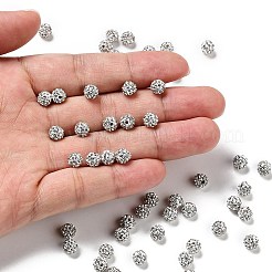 Polymer Clay Rhinestone Beads&nbsp;RB-C1438-10mm-A01