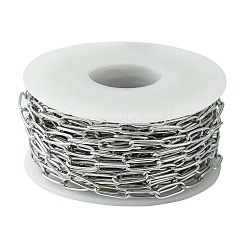 Non-Tarnish Handmade 304 Stainless Steel Paperclip Chains&nbsp;STAS-F230-15P