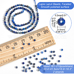 2 Strands Natural Lapis Lazuli Beads Strands&nbsp;G-NB0004-64