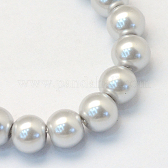 Baking Paint Pearlized Glass Pearl Round Bead Strands&nbsp;HY-Q003-10mm-62