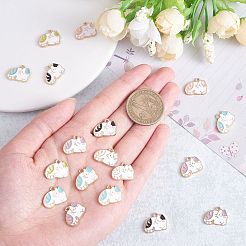25 Pieces Cat Enamel Charm Pendant Kitten Charm Cute Cat Animal Pendant Mixed Color for Jewelry Necklace Earring Nracelet Making Crafts&nbsp;JX734A