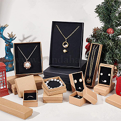 Kraft Paper Cardboard Jewelry Set Boxes&nbsp;CBOX-BC0001-10