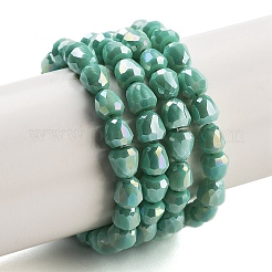 Electroplate Glass Beads Strands&nbsp;EGLA-D030-P4mm-B09