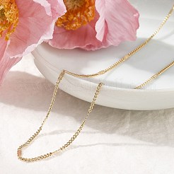 2MM 304 Stainless Steel Curb Chain Necklaces&nbsp;NJEW-T016-13G