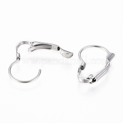 Tarnish Resistant 304 Stainless Steel Leverback Earring Findings&nbsp;X-STAS-G161-20B