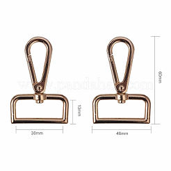 Zinc Alloy Swivel Clasps&nbsp;PALLOY-PH0012-65