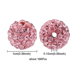 Pave Disco Ball Beads&nbsp;RB-YW0001-10B