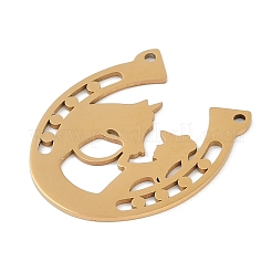 304 Stainless Steel Pendants&nbsp;STAS-L279-025G