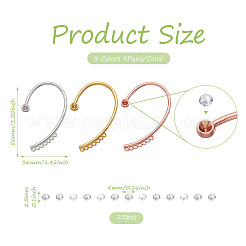 DIY Climber Wrap Around Earring Making Finding Kit&nbsp;KK-TA0001-16