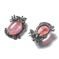 Cherry Quartz Glass Pendants&nbsp;G-H083-01AS-08