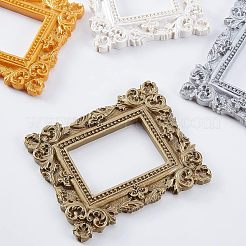 4Pcs 4 Colors Rectangle Retro Resin Photo Frames&nbsp;AJEW-FG0001-47