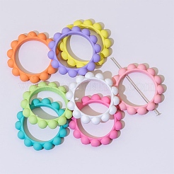 24Pcs 12 Colors Opaque Acrylic Bead Frames&nbsp;SACR-AR0001-22