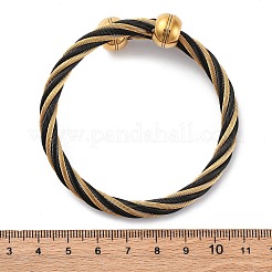 304 Stainless Steel Torque Bangles for Women&nbsp;BJEW-P310-22G
