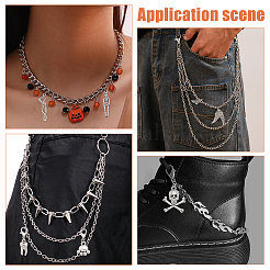 20Pcs 10 Styles Tibetan Style Alloy Pendant Decorations&nbsp;HJEW-WR00026