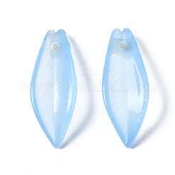 Transparent Spray Painted Glass Pendants&nbsp;GGLA-S054-015E-03