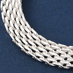 304 Stainless Steel Mesh Chain Bracelet&nbsp;BJEW-G669-14S