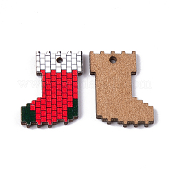 Printed Basswood Pendants&nbsp;WOOD-S045-048