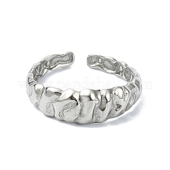 304 Stainless Steel Cuff Rings for Women&nbsp;RJEW-M019-34P